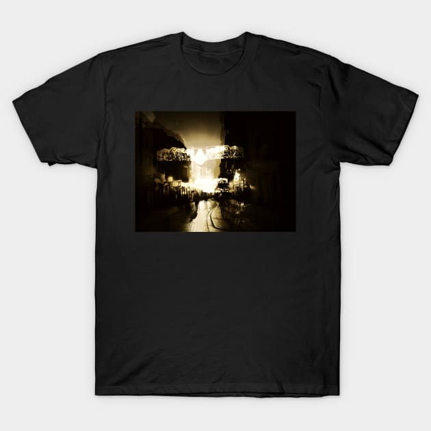 Capricious City by Night T-Shirt by Marsal